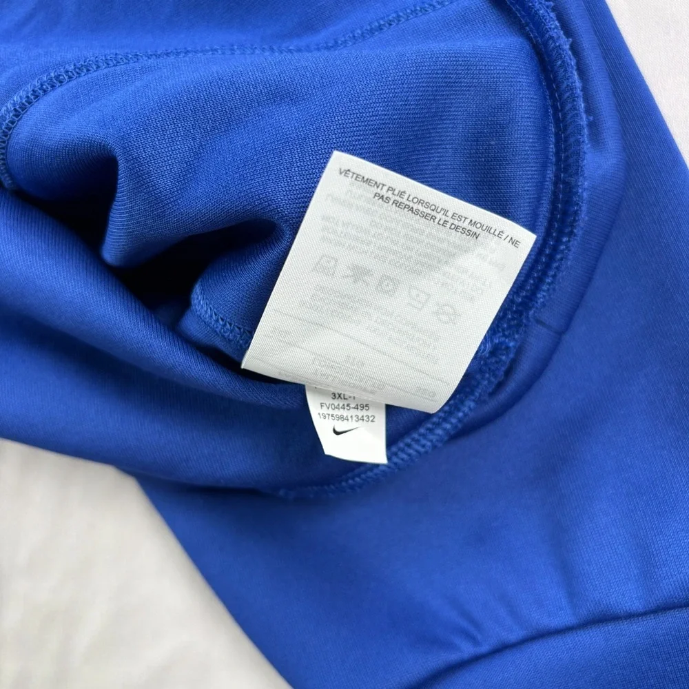 Detroit Pistons Nike Sweatshirt Mens 3XLT Tall Blue Team Issued Pullover NBA NEW